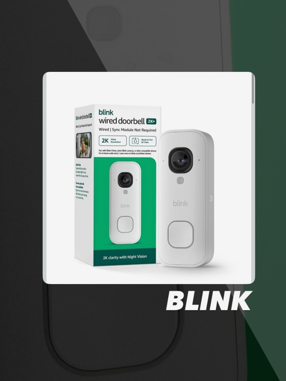 NIB Blink Wired Doorbell 2K+